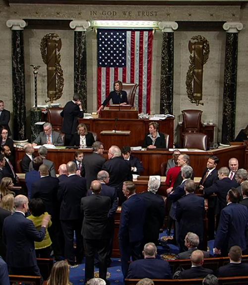 		 House votes to impeach Trump
	