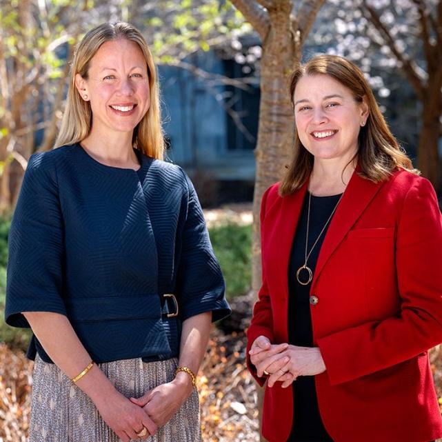 		Rachel Beatty Riedl, left, the Einaudi Center’s director and John S. Knight Professor of International Studies and professor in the Department of Government in the College of Arts and Sciences and the Brooks School, and Colleen Barry, Brooks School dean.
	