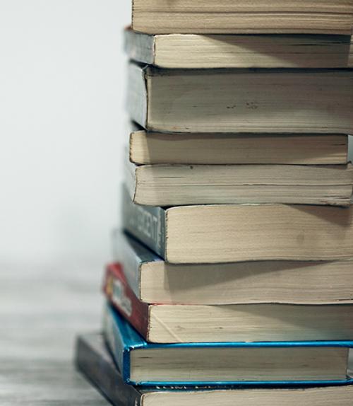  A stack of books